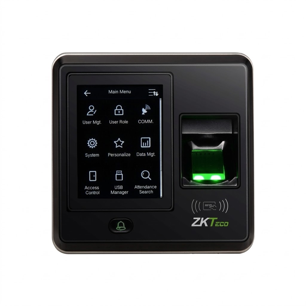 Biometrik Keçid Terminalı ZKTeco SF300 – Barmaq İzi Və Kart Oxuyucu