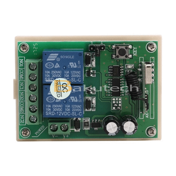 433 Mhz 12V  10A 2 Kanal Rele Modul
