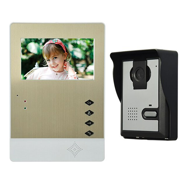 Görünülü Qapı Zəngi WJ408 4.3' Düym Ekran Domofon Baku Tech