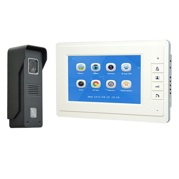 Görüntülü Qapı Zəngi WJ724 7 Düym Ekranlı Domofon Baku Tech