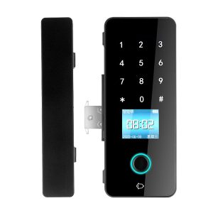 Smart Şüşə Qapı Kilidi - Barmaq izi /Kart /Şifrə /Tətbiq/ Mexaniki Açar