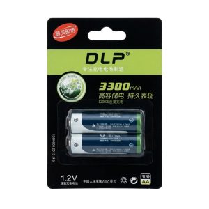 DLP 3300 mAh 1.2V AA Akkumulyator - Təkrar Doldurula Bilən Batareya (2-li Paket)